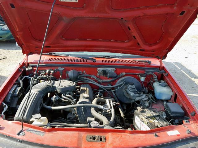 1B7FL26G4SW915743 - 1995 DODGE DAKOTA RED photo 7