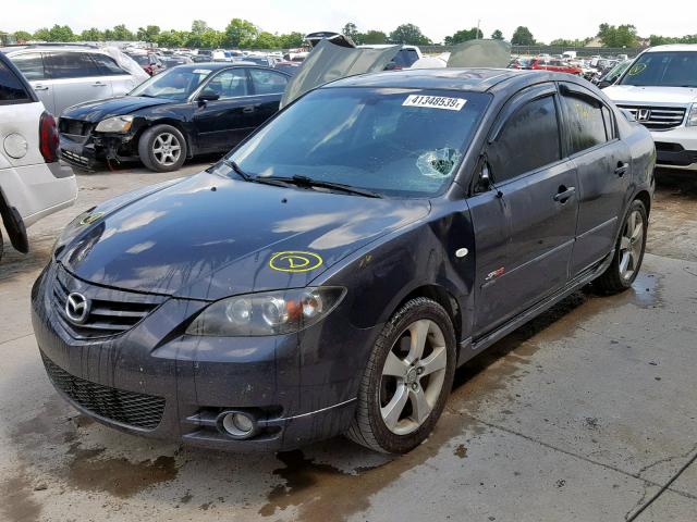 JM1BK323951265657 - 2005 MAZDA 3 S GRAY photo 2