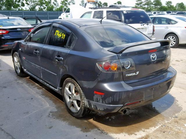 JM1BK323951265657 - 2005 MAZDA 3 S GRAY photo 3