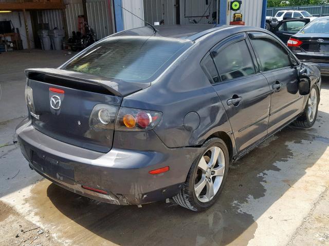 JM1BK323951265657 - 2005 MAZDA 3 S GRAY photo 4