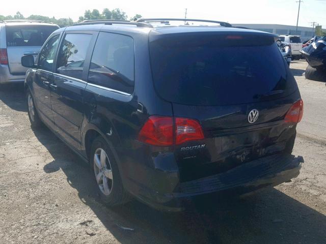 2V8HW34109R586325 - 2009 VOLKSWAGEN ROUTAN SE BLACK photo 3