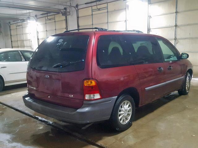 2FMZA5140YBC39041 - 2000 FORD WINDSTAR L RED photo 4