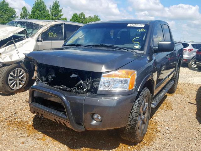 1N6BA0EK3CN304167 - 2012 NISSAN TITAN S BLACK photo 2