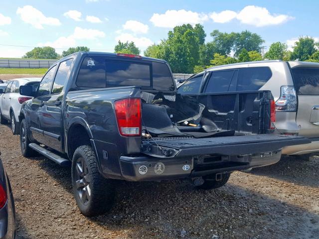 1N6BA0EK3CN304167 - 2012 NISSAN TITAN S BLACK photo 3