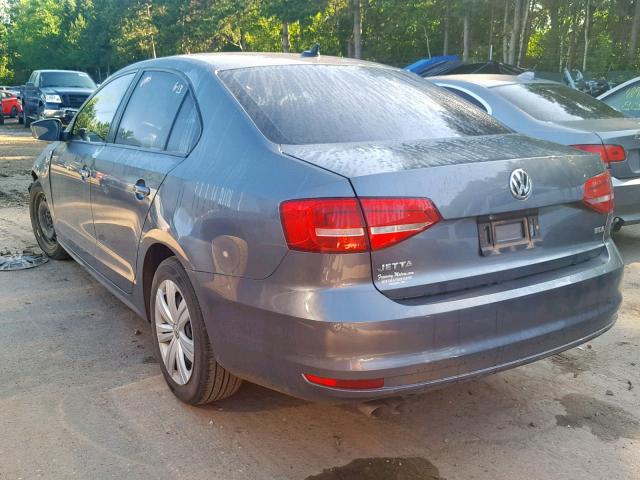 3VWLA7AJXFM323193 - 2015 VOLKSWAGEN JETTA TDI GRAY photo 3