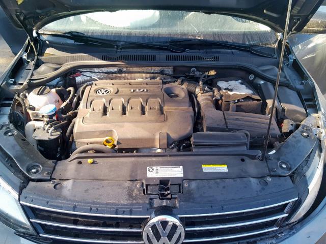 3VWLA7AJXFM323193 - 2015 VOLKSWAGEN JETTA TDI GRAY photo 7