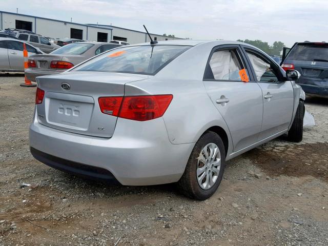 KNAFU4A27A5062809 - 2010 KIA FORTE EX SILVER photo 4