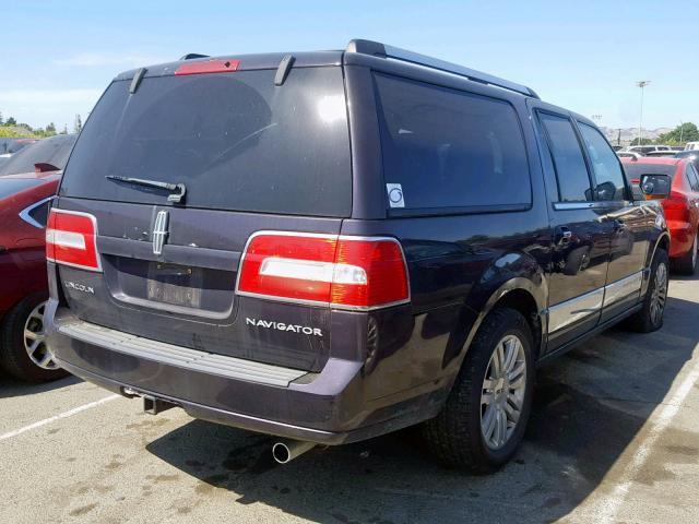 5LMFL28597LJ18837 - 2007 LINCOLN NAVIGATOR PURPLE photo 4