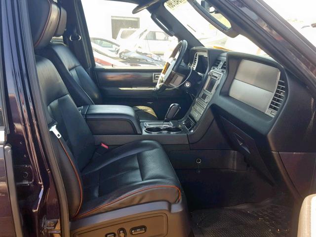 5LMFL28597LJ18837 - 2007 LINCOLN NAVIGATOR PURPLE photo 5