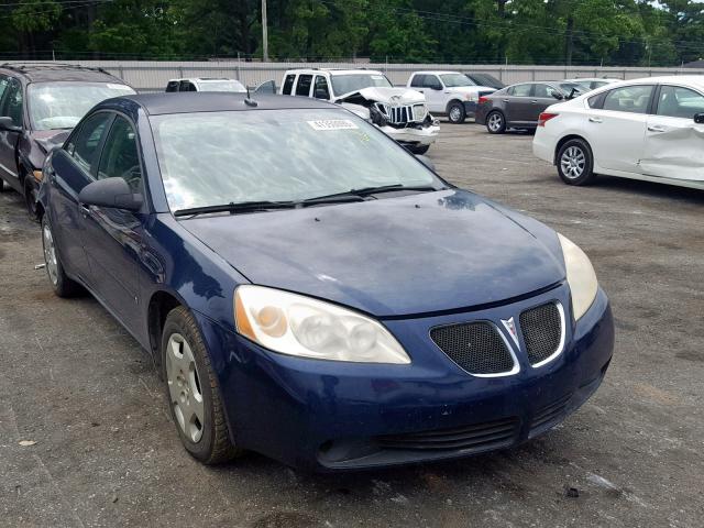 1G2ZF57B984205626 - 2008 PONTIAC G6 VALUE L BLUE photo 1