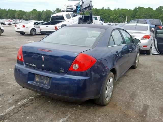 1G2ZF57B984205626 - 2008 PONTIAC G6 VALUE L BLUE photo 4