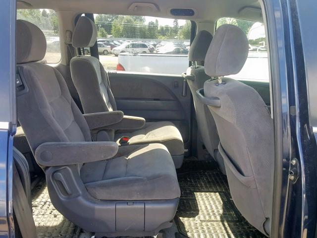 5FNRL382X6B048332 - 2006 HONDA ODYSSEY LX BLUE photo 6