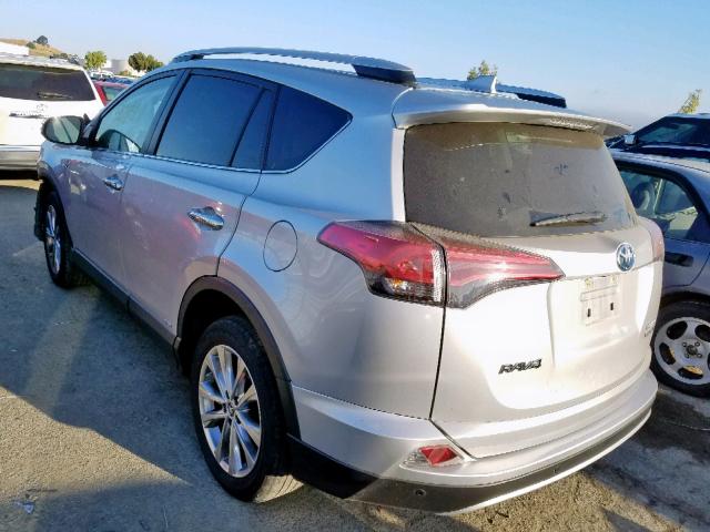 JTMDJREVXGD054271 - 2016 TOYOTA RAV4 HV LI SILVER photo 3