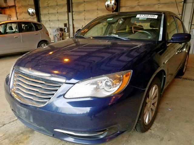 1C3CCBBB1DN584906 - 2013 CHRYSLER 200 TOURIN BLUE photo 2