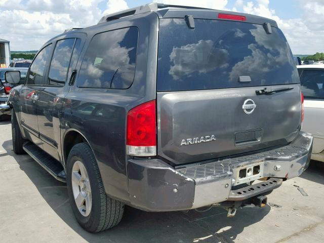 5N1AA08A16N706464 - 2006 NISSAN ARMADA SE GRAY photo 3