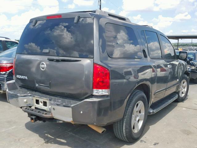 5N1AA08A16N706464 - 2006 NISSAN ARMADA SE GRAY photo 4