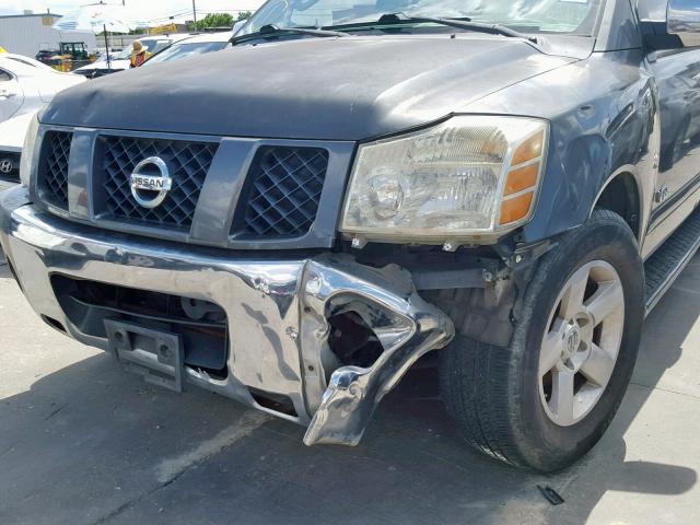 5N1AA08A16N706464 - 2006 NISSAN ARMADA SE GRAY photo 9