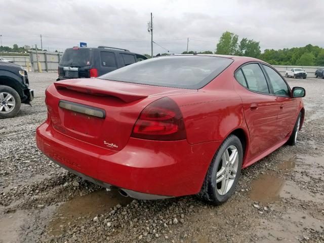 2G2WP552171169458 - 2007 PONTIAC GRAND PRIX RED photo 4
