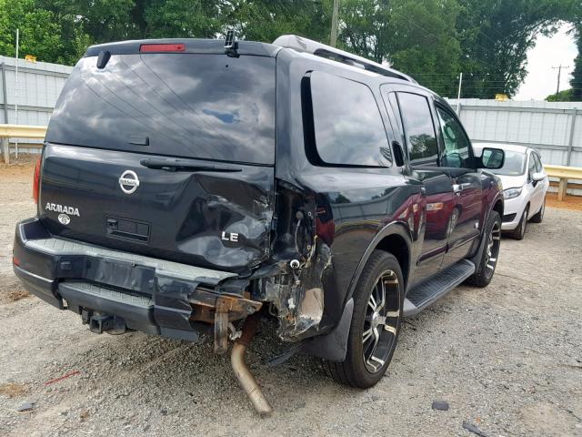 5N1AA08C98N613602 - 2008 NISSAN ARMADA SE BLACK photo 4