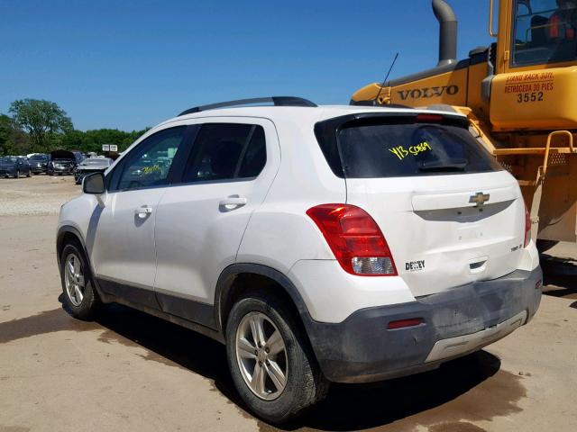 3GNCJLSBXFL192041 - 2015 CHEVROLET TRAX 1LT WHITE photo 3