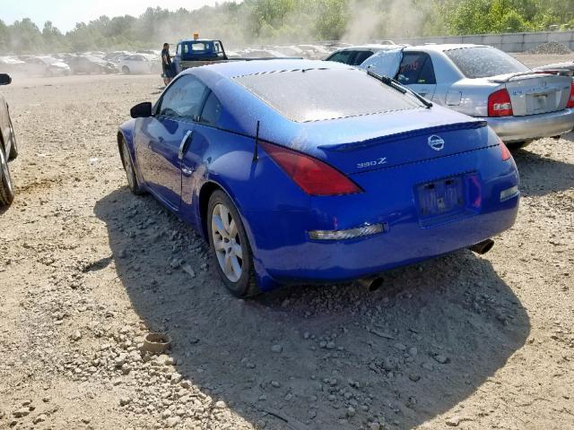 JN1AZ34D93T117591 - 2003 NISSAN 350Z COUPE BLUE photo 3