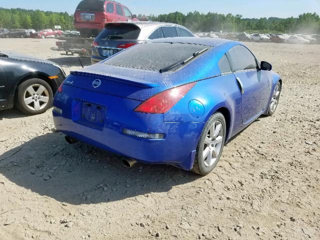 JN1AZ34D93T117591 - 2003 NISSAN 350Z COUPE BLUE photo 4