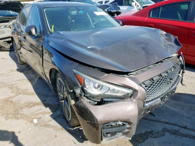 JN1BV7AP0EM675297 - 2014 INFINITI Q50 BASE Marrón foto 1