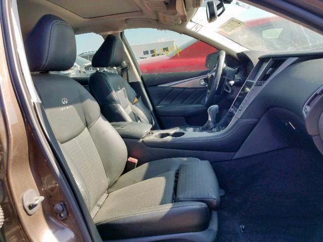 JN1BV7AP0EM675297 - 2014 INFINITI Q50 BASE Marrón foto 5