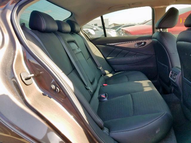 JN1BV7AP0EM675297 - 2014 INFINITI Q50 BASE Marrón foto 6