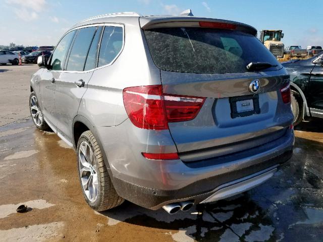 5UXWX7C56F0K34446 - 2015 BMW X3 XDRIVE3 GRAY photo 3