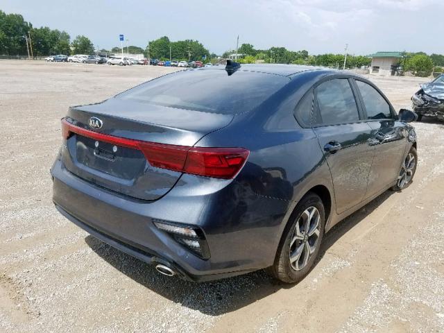 3KPF24AD0KE082707 - 2019 KIA FORTE FE GRAY photo 4