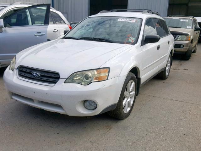 4S4BP61C967319375 - 2006 SUBARU LEGACY OUT WHITE photo 2