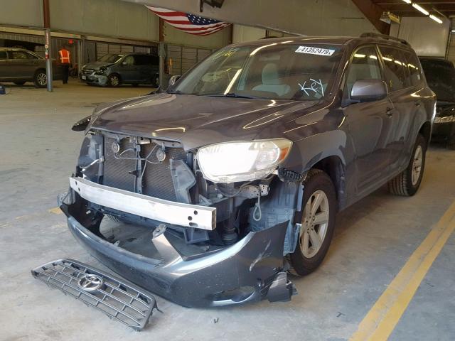 5TDZK3EH4AS007341 - 2010 TOYOTA HIGHLANDER GRAY photo 2