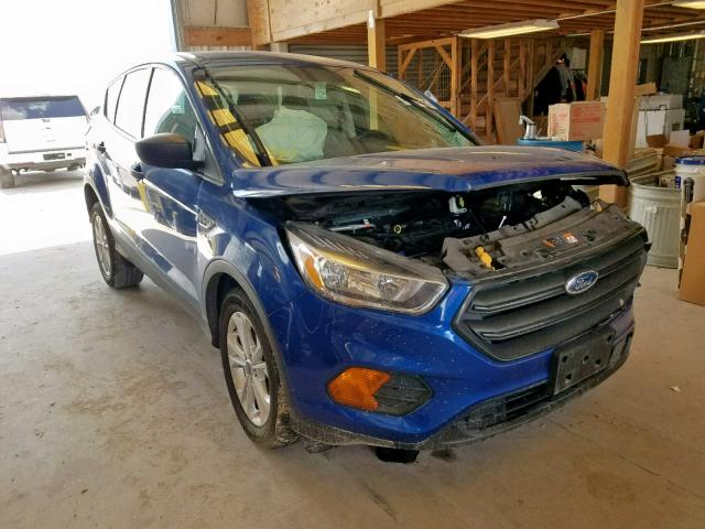 1FMCU0F76HUD86851 - 2017 FORD ESCAPE S BLUE photo 1