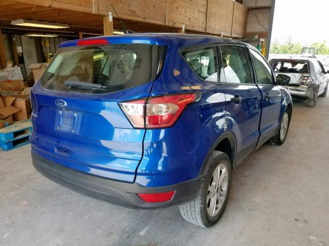 1FMCU0F76HUD86851 - 2017 FORD ESCAPE S BLUE photo 4