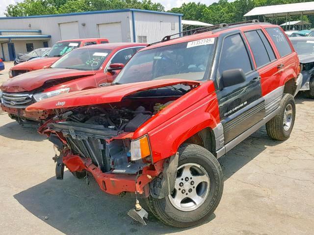 1J4FX58S4WC147769 - 1998 JEEP GRAND CHER RED photo 2