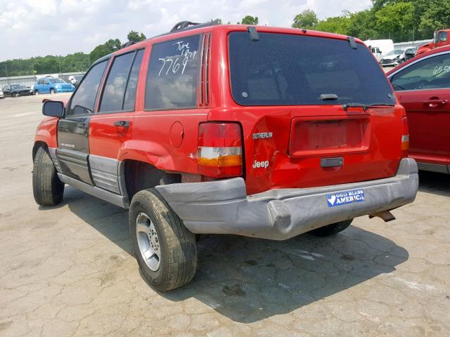 1J4FX58S4WC147769 - 1998 JEEP GRAND CHER RED photo 3