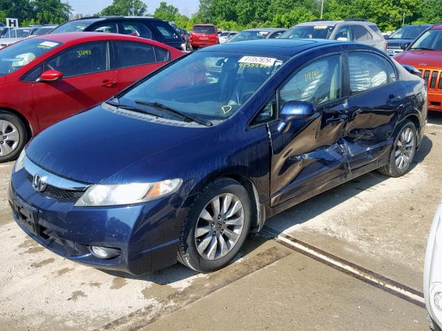 19XFA1F91AE003405 - 2010 HONDA CIVIC EXL 蓝色 照片 10
