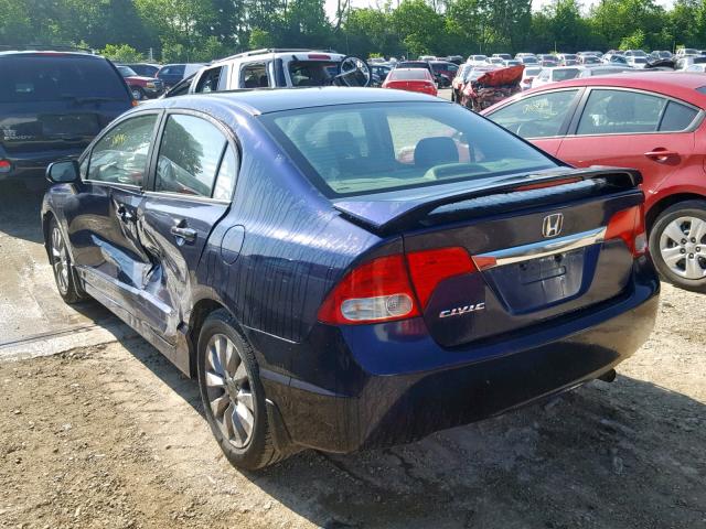 19XFA1F91AE003405 - 2010 HONDA CIVIC EXL 蓝色 照片 3