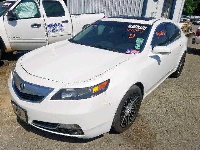 19UUA8F57DA011045 - 2013 ACURA TL TECH WHITE photo 2