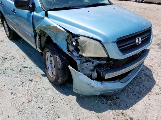 2HKYF18173H613101 - 2003 HONDA PILOT LX BLUE photo 9