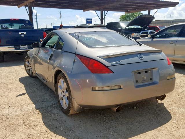 JN1AZ34D25M606024 - 2005 NISSAN 350Z COUPE SILVER photo 3