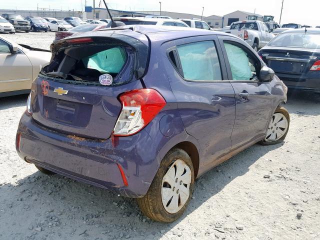 KL8CB6SA0HC781962 - 2017 CHEVROLET SPARK LS PURPLE photo 4