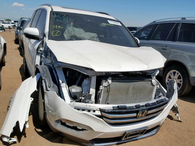 5FNYF6H03HB063390 - 2017 HONDA PILOT ELIT WHITE photo 1