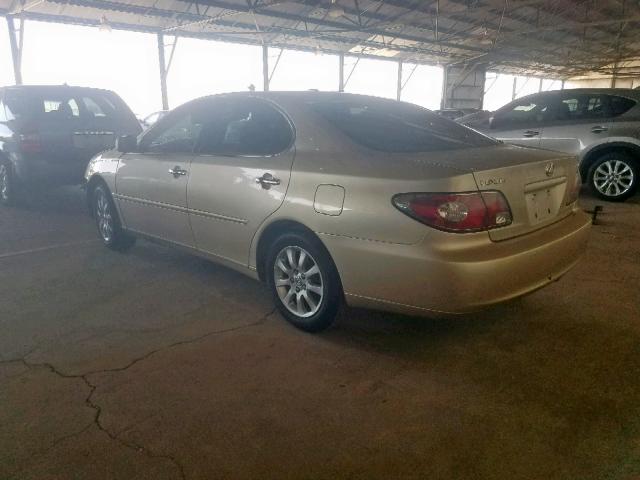 JTHBF30GX36017765 - 2003 LEXUS ES 300 TAN photo 3