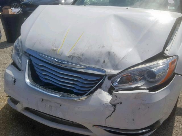 1C3CCBAB1DN705886 - 2013 CHRYSLER 200 LX WHITE photo 9