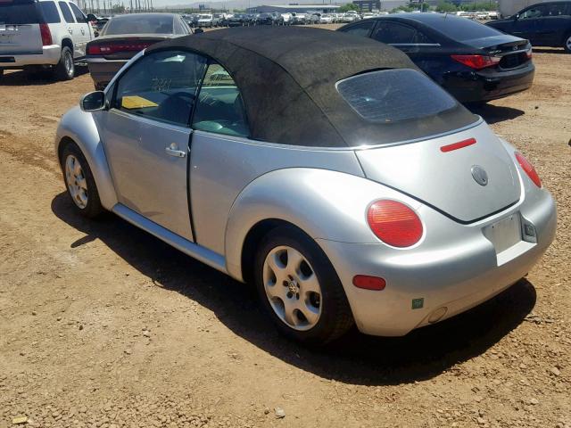 3VWCK21Y53M319111 - 2003 VOLKSWAGEN NEW BEETLE ვერცხლისფერი ფოტო 3