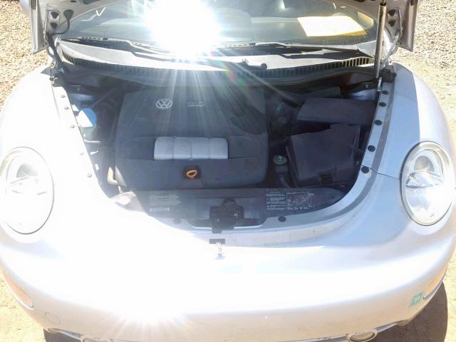 3VWCK21Y53M319111 - 2003 VOLKSWAGEN NEW BEETLE ვერცხლისფერი ფოტო 7