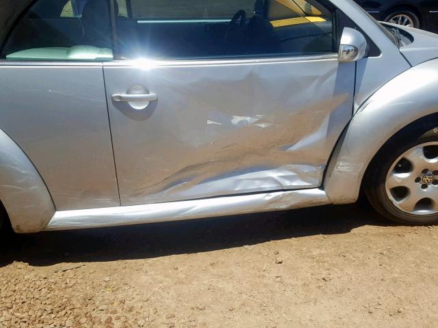 3VWCK21Y53M319111 - 2003 VOLKSWAGEN NEW BEETLE ვერცხლისფერი ფოტო 9