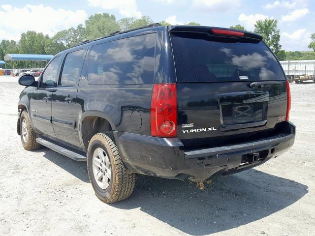 1GKFK163X7R259293 - 2007 GMC YUKON XL K BLACK photo 3